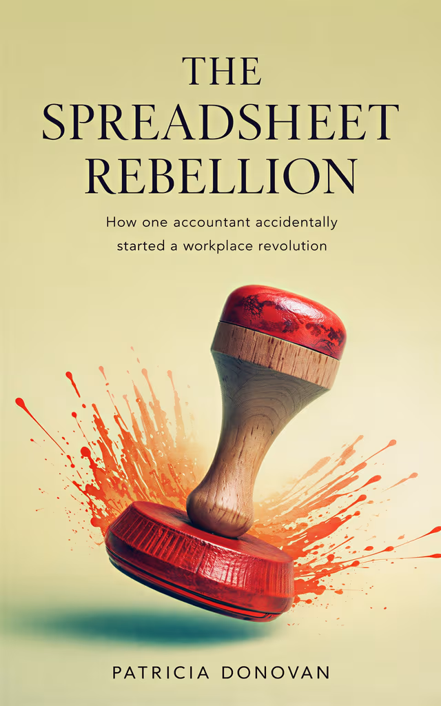 Editorial serif book title treatment on AI cover art