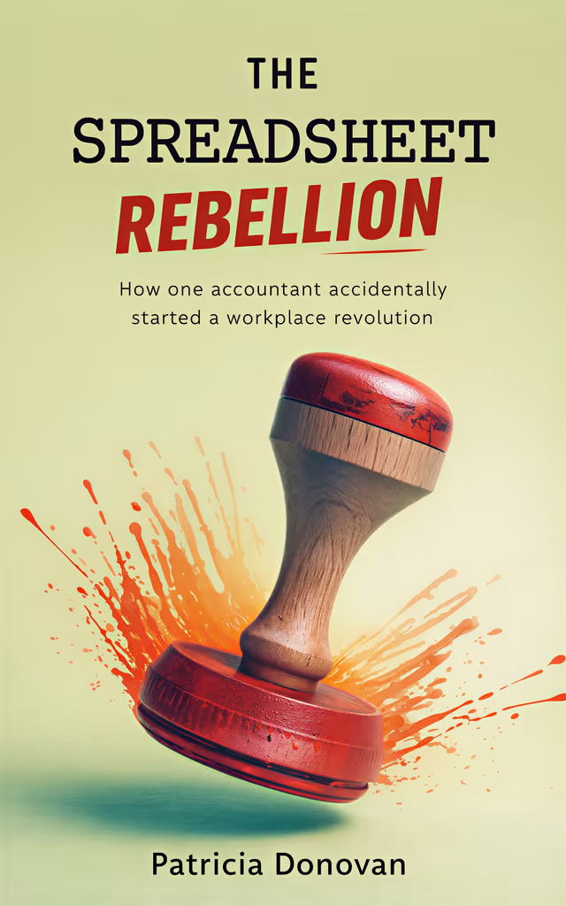 Playful sans-serif book title treatment on AI cover art
