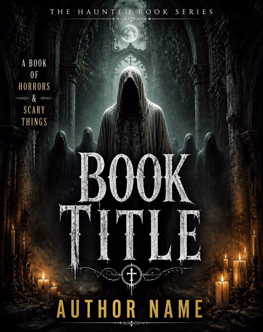Example 4:5 book cover — Tighter portrait frames, some print ads