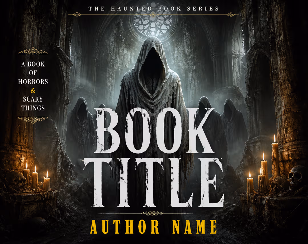 Example 5:4 book cover — Landscape print-style crops