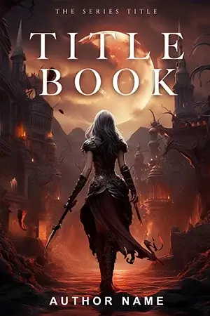 AI generated epic fantasy book cover with glowing crown