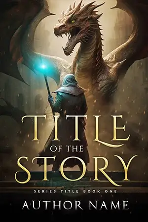 AI generated high fantasy book cover with celestial mood