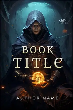 AI generated cinematic fantasy book cover