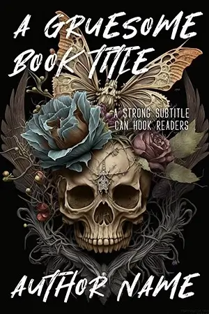 AI generated supernatural horror book cover