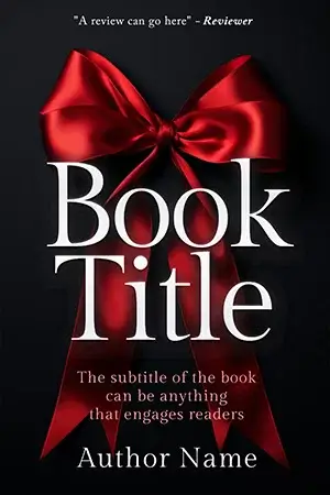 AI generated self-help book cover with editorial typography