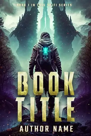 AI generated cyberpunk sci-fi book cover