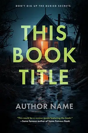 AI generated thriller book cover with night skyline